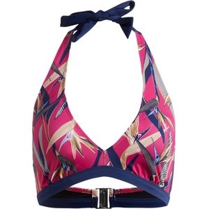 Halter bikinitop met gerecycled polyamide