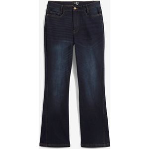 High-waist stretch jeans met comfortband, bootcut