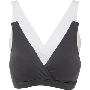 Voedingsbh zonder beugels met biologisch katoen (set van 2)