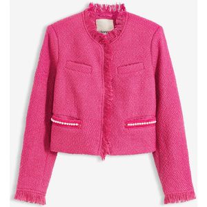 Cropped bouclé blazer
