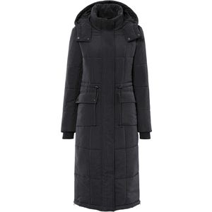 Winterjas met ritssluitingen opzij