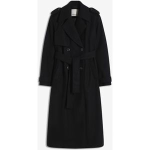Trenchcoat - Wollen Look - Trenchcoats
