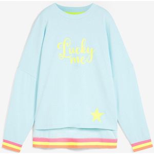 Sweater met kleurrijke mouwboorden