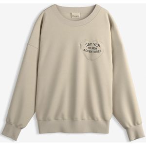 Oversized sweater in een zachte katoenmix