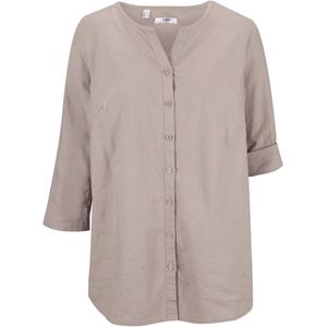 Blouse met linnen, 3/4 mouw