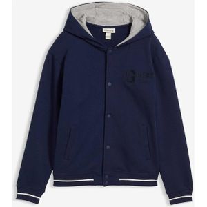 College sweatvest met capuchon van puur biologisch katoen