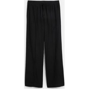 Palazzo broek van lichte linnenmix