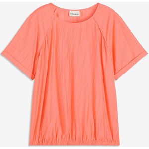 Blouse met korte mouwen van zachte viscose