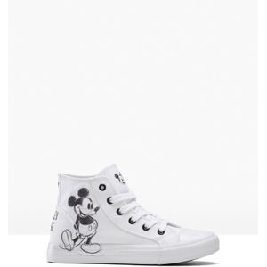 Hoge sneakers Disney Mickey Mouse van katoen-canvas