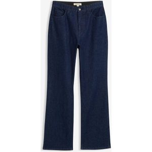 Loose straight jeans comfortabele tailleband met strass