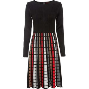 Gebreide jurk met ruiten