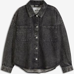 Oversized denim shacket