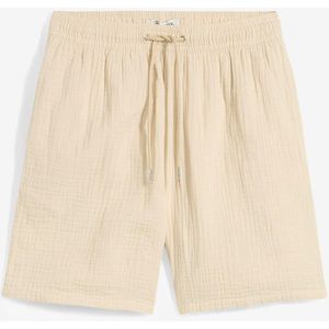 Mousseline short van katoen