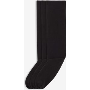 Thermo kniekousen (3 paar) 120 den van pantymateriaal met fleece binnenin