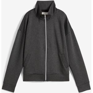 Oversized jas van viscose-mix