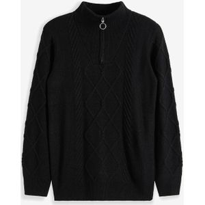 Schipperstrui met kabelpatroon