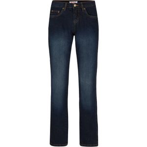 Slim straight jeans mid waist, stretch