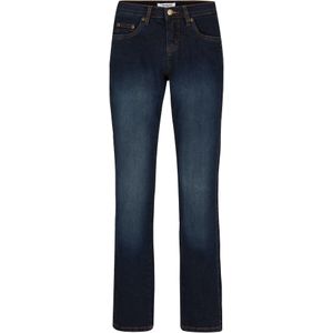 Straight mid waist jeans met stretch