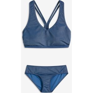 Bralette bikini in jeanslook (2-dlg. set)