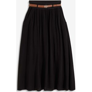 Maxi rok met riem (2-dlg. set)