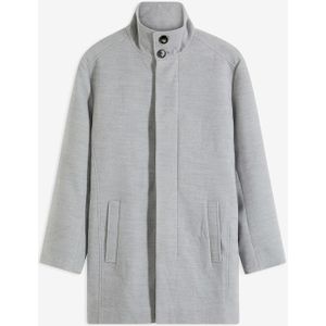 Korte coat in wollen look