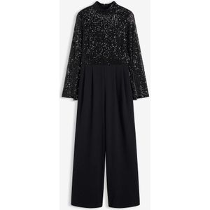 Jersey jumpsuit met pailletten