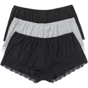 Wijde boxershort van viscose (set van 3)