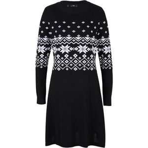 Gebreide jurk met Noors patroon