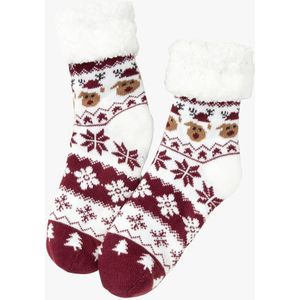 Huissokken met teddy voering