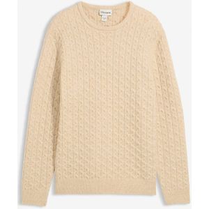 Fijngebreide trui met structuurpatroon