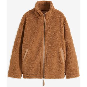 Gevoerde teddy fleece jas
