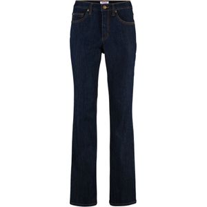 Wide leg stretch jeans, high waist