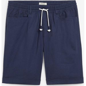 Instap bermuda van linnenmix, regular fit