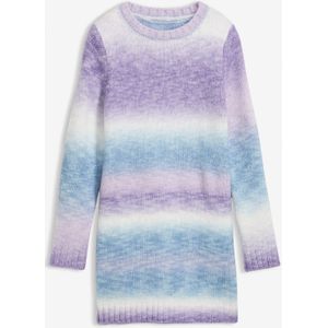 Gebreide jurk met kleurverloop