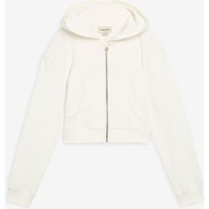 Sweatvest met capuchon van biologisch katoen