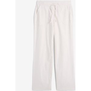 Wijde broek met linnen