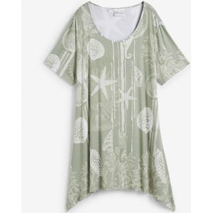 Longshirt van een zachte viscosemix