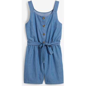 Jeans jumpsuit van soepel katoen
