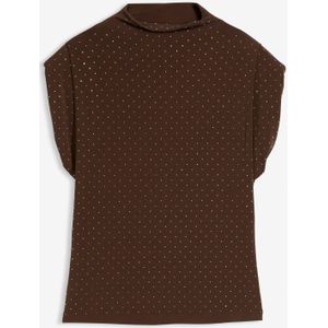 Top met glittersteentjes