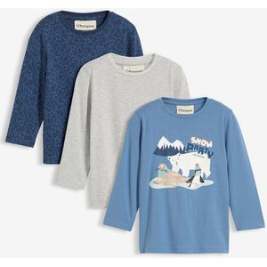 Longsleeve met biologisch katoen (set van 3)