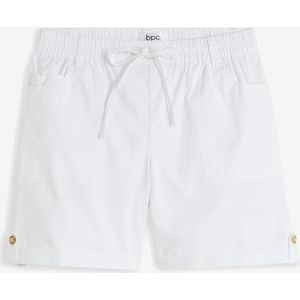 Katoenen bermuda met elastische band