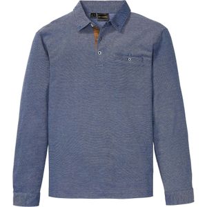 Piqué poloshirt met lange mouwen