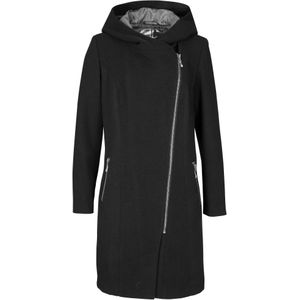 Lang jack met schuine ritssluiting