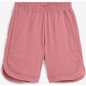 Wijde sweat short van een katoenmix