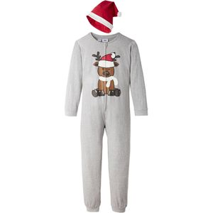 Kinderen pyjama onesie en puntmuts met biologisch katoen (2-dlg. set)