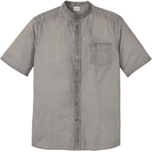Overhemd in washed out look met korte mouwen
