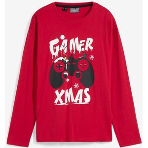 Jongens kerst longsleeve van biologisch katoen