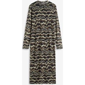 Midi jurk van zacht mesh