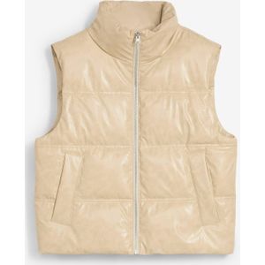 Bodywarmer van imitatieleer