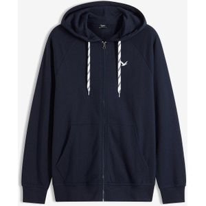 Sweatvest met capuchon en contrasterende details